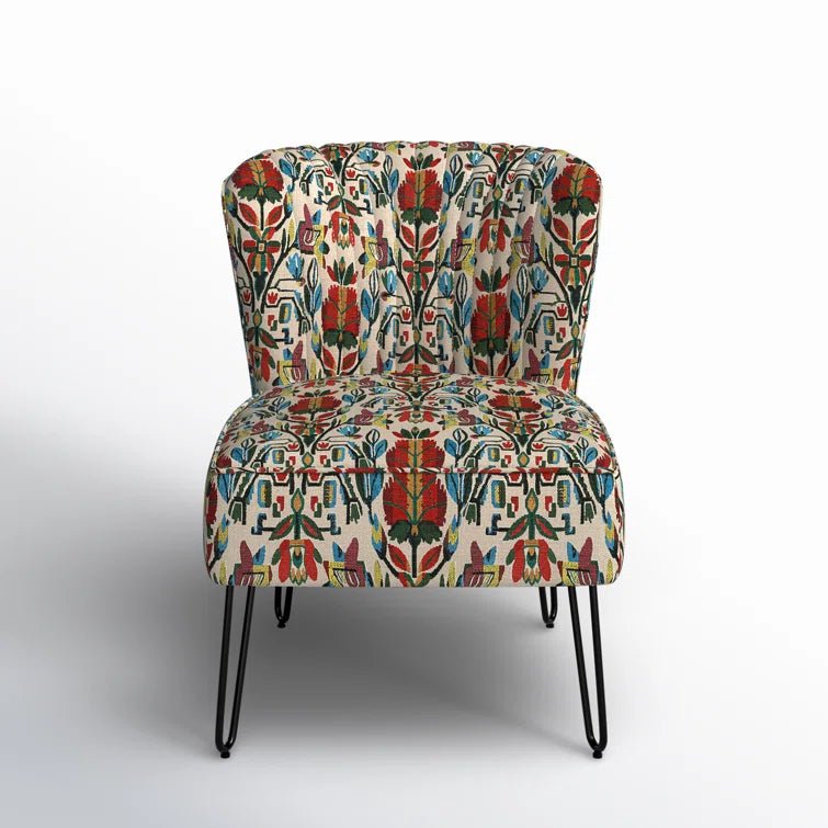 Gael Side Chair with Hairpin Legs - From Where - 