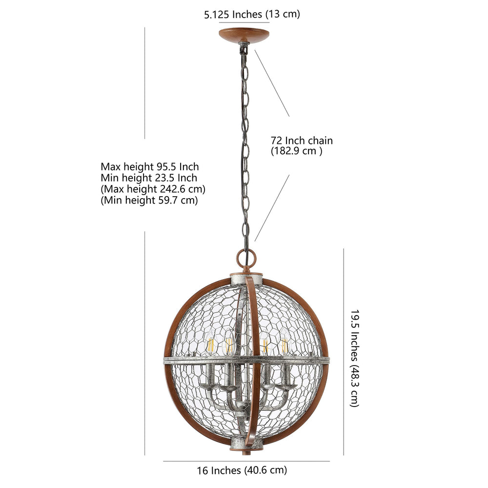 Gaines 4 - Light Industrial Pendant - From Where - 