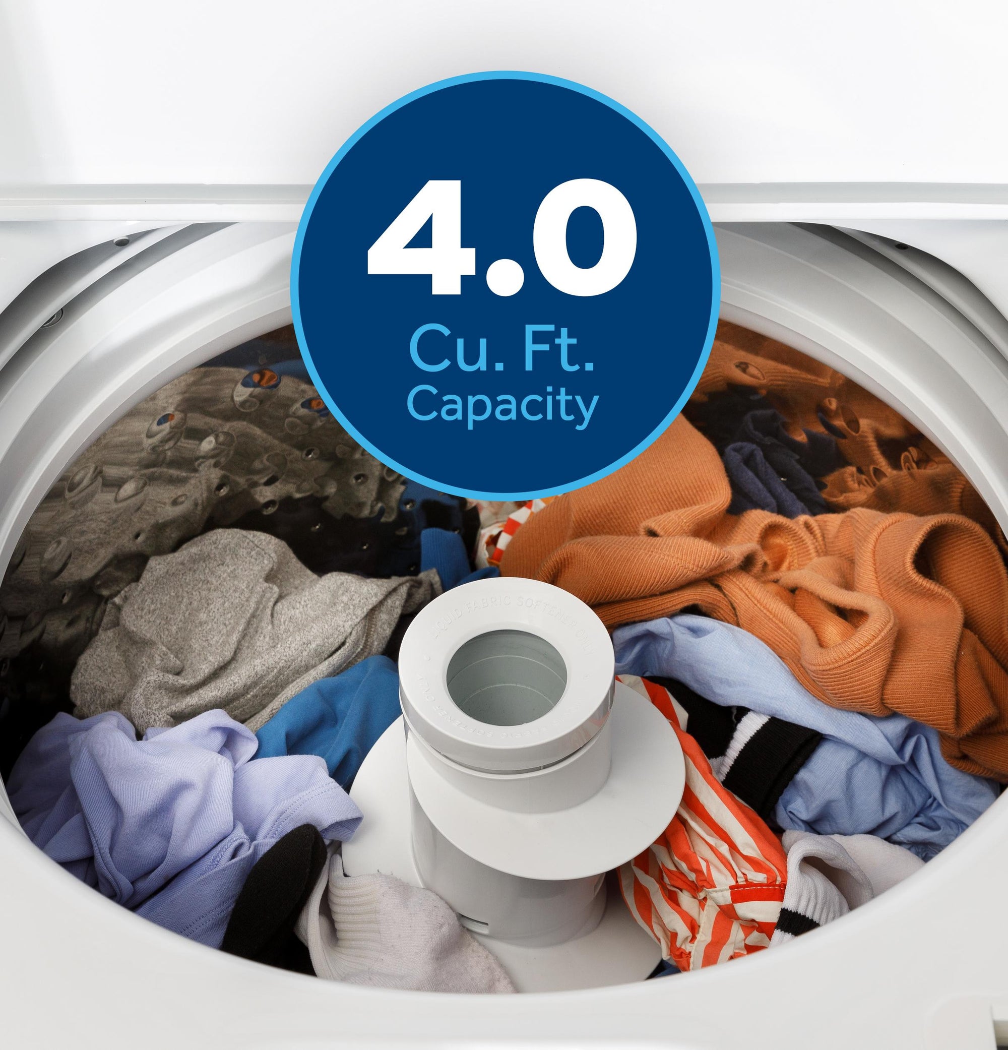 GE 4.0 cu. ft. Capacity Washer with Stainless Steel Basket - From Where - 