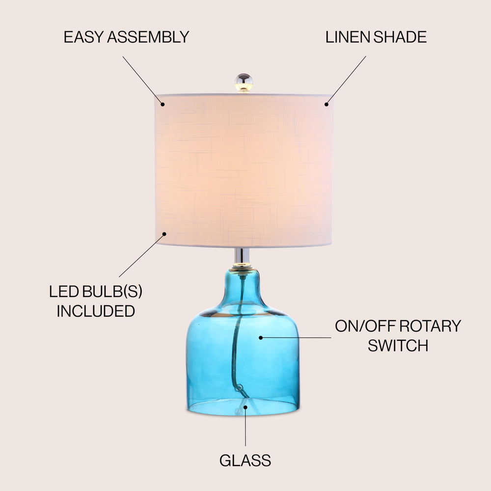 Gemma Glass Bell Table Lamp - From Where - 