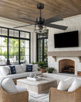 Genovefa 48" Ceiling Fan with Light Kit - From Where - 