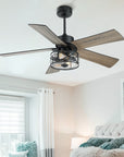 Genovefa 48" Ceiling Fan with Light Kit - From Where - 