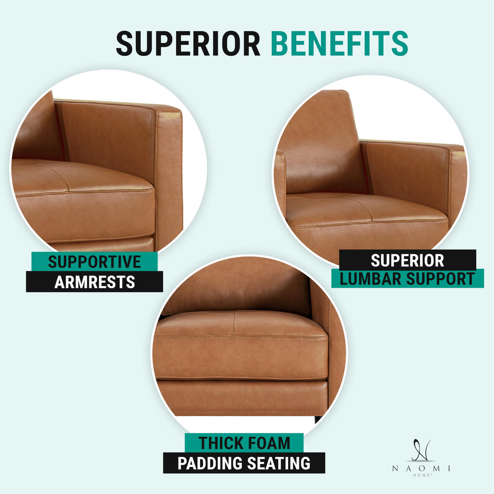 Genuine Leather Couch - From Where - 