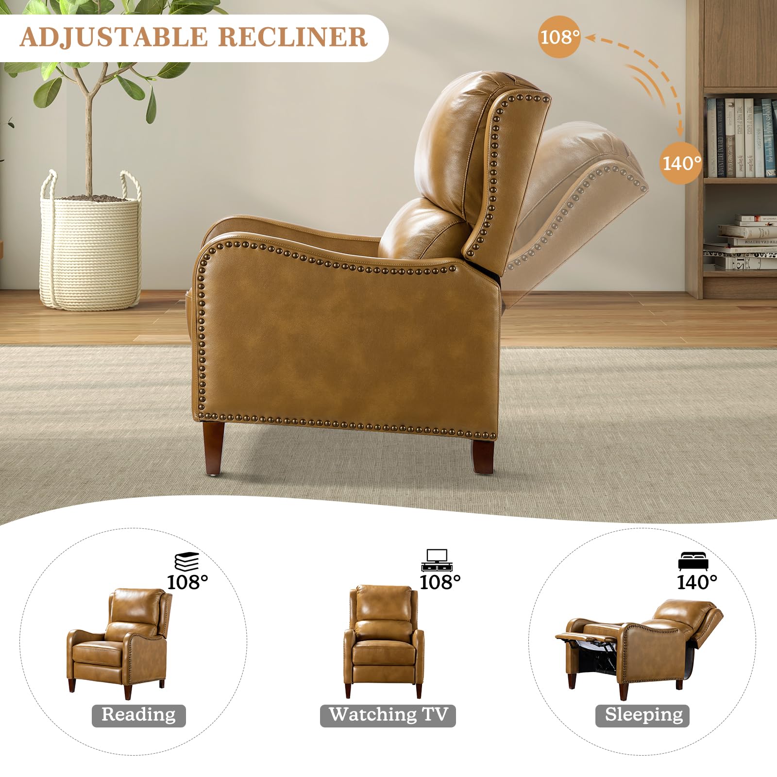 Genuine Leather Recliner (Set of 2) - From Where - 