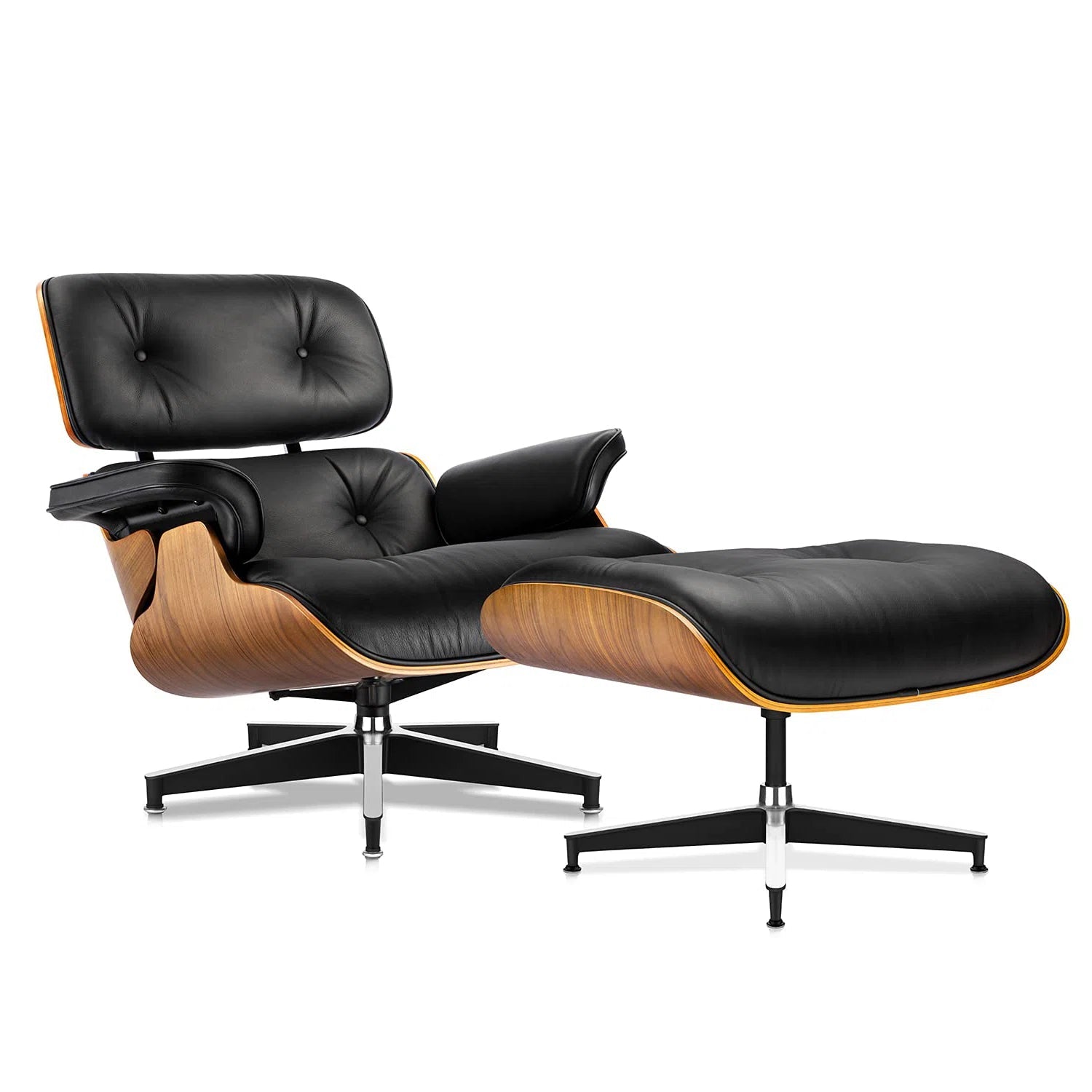 Genuine Leather Swivel Accent Chair - From Where - 