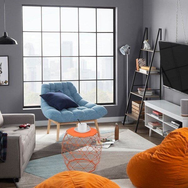 Geometric Iron Side Table - From Where - 