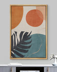 Geometric Mid - Century Framed Canvas - From Where - 