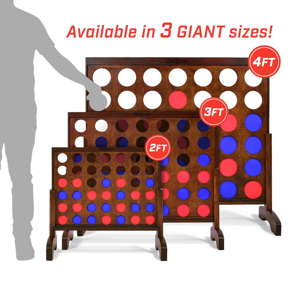 Giant Wooden Connect 4 Row Game - From Where - 