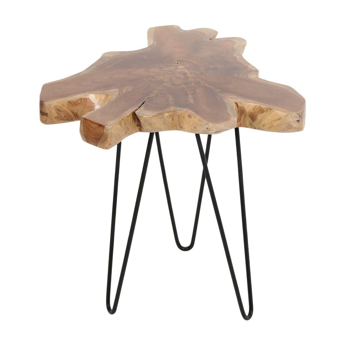Gilmer Teak Wood End Table - From Where - 