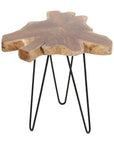 Gilmer Teak Wood End Table - From Where - 