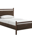 Ginny Vegan Leather Platform Bed Frame - From Where Finds - 