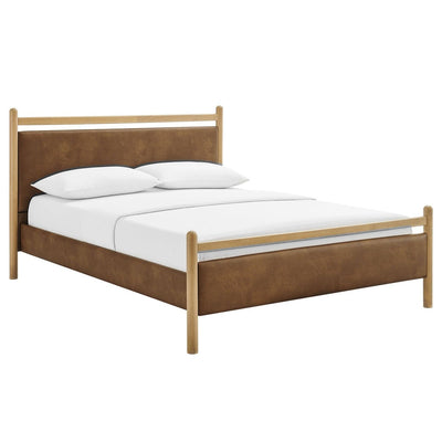 Ginny Vegan Leather Platform Bed Frame