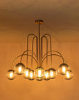 Glam 10 - Light Blue Glass Globe Bubble Chandelier - From Where - 