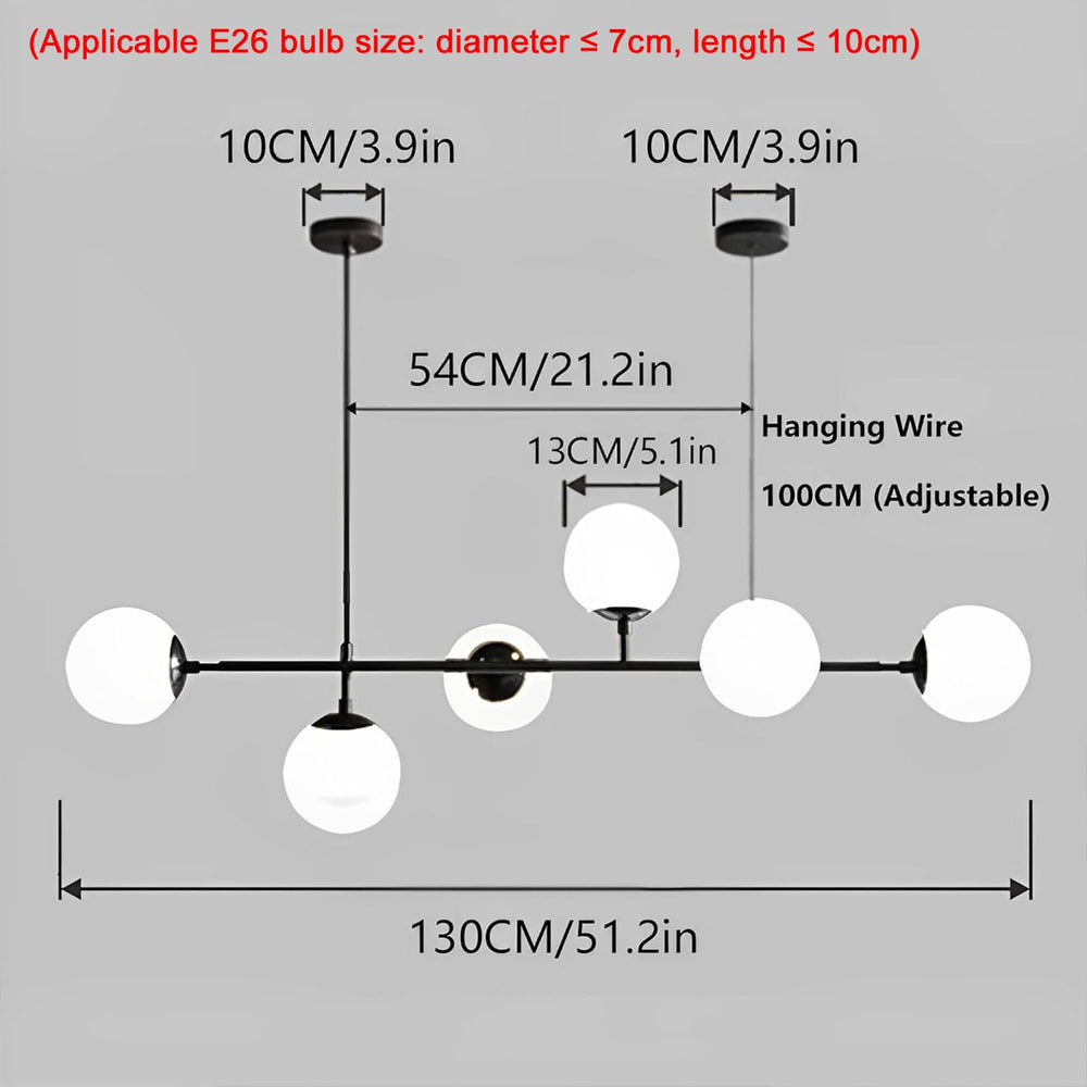 Glass Globe 6 - Light Pendant Light - From Where - 