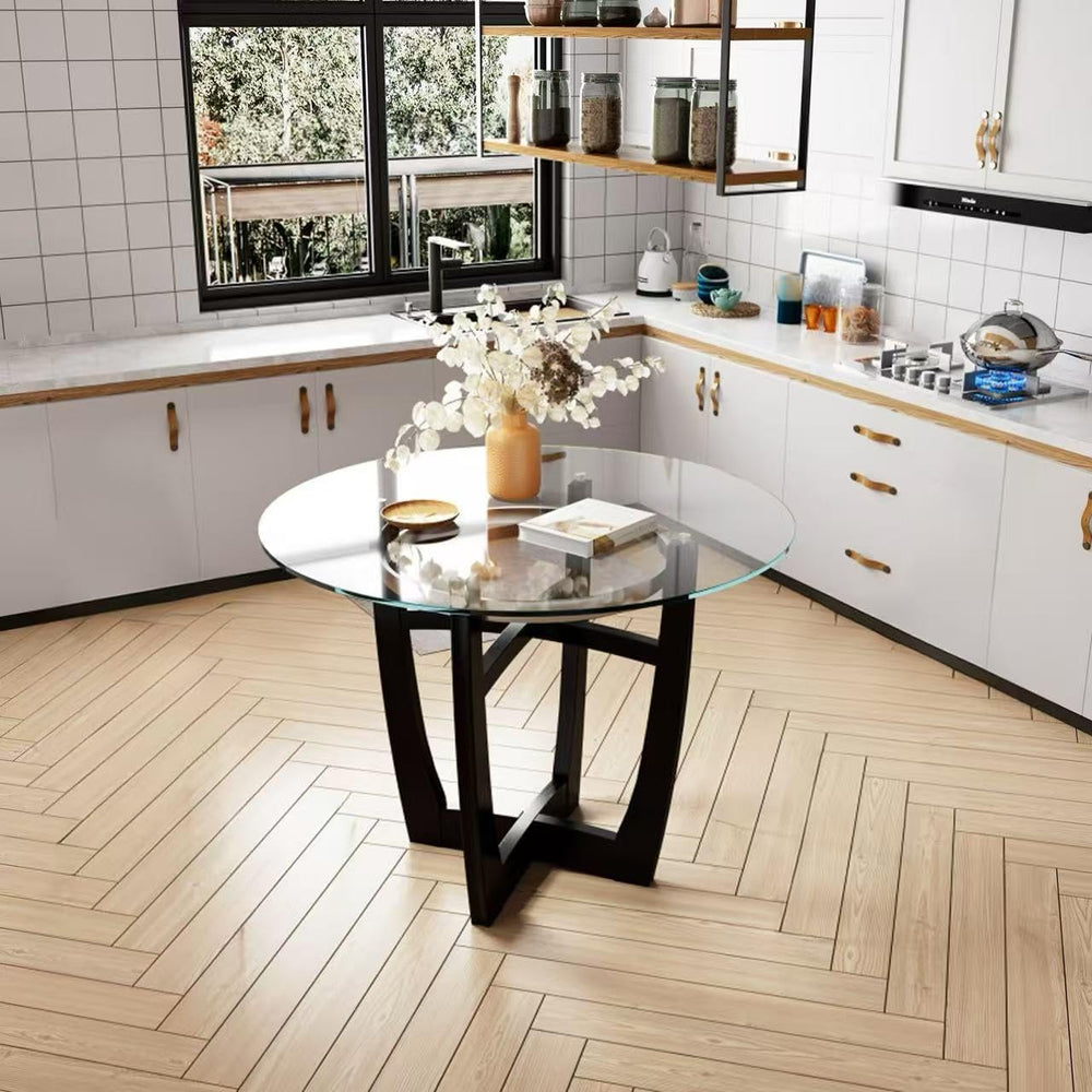 Glass Top Counter Height Table - From Where - 