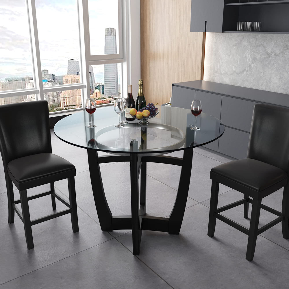 Glass Top Counter Height Table - From Where - 