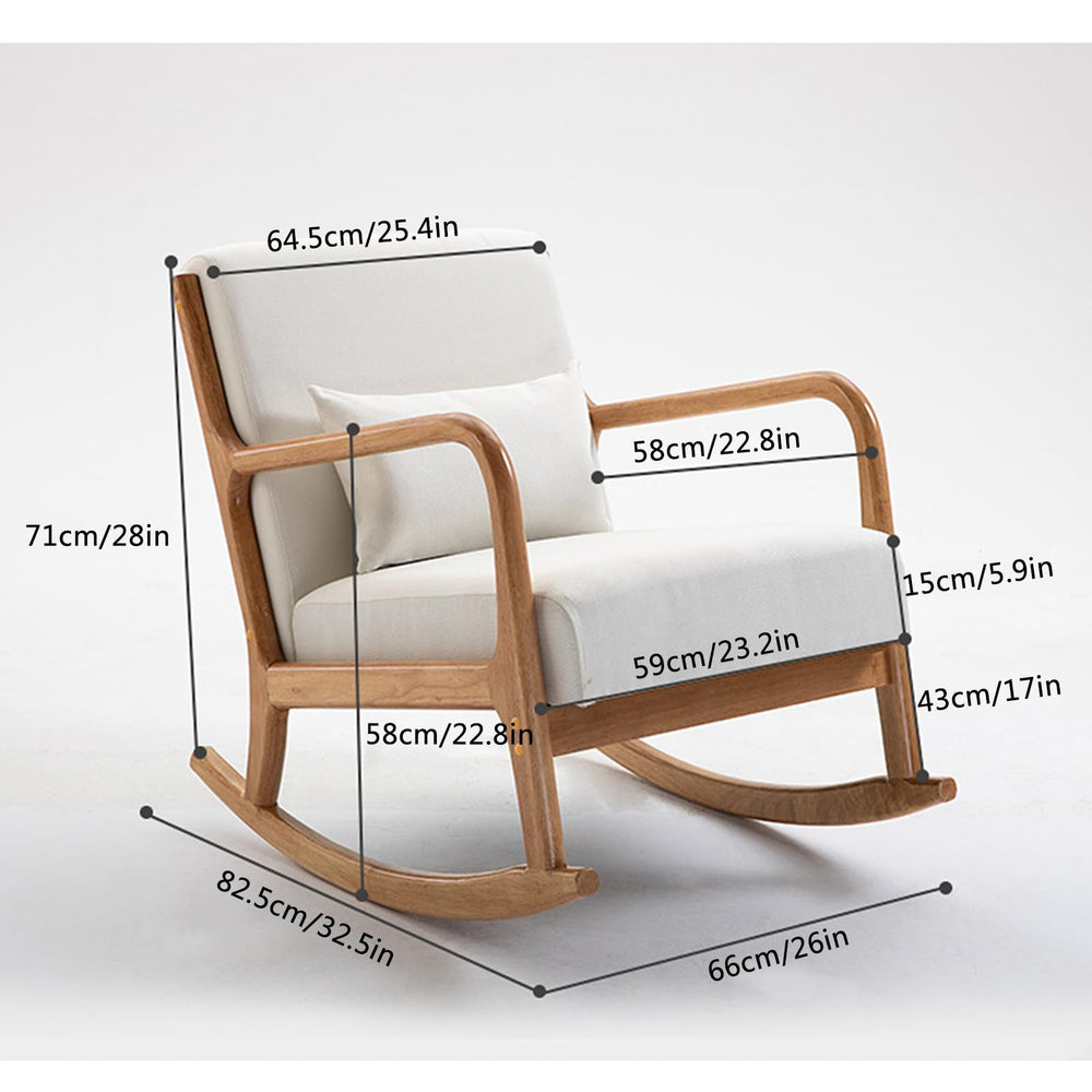 Glider Rocker Lounge Arm Chair - From Where - 