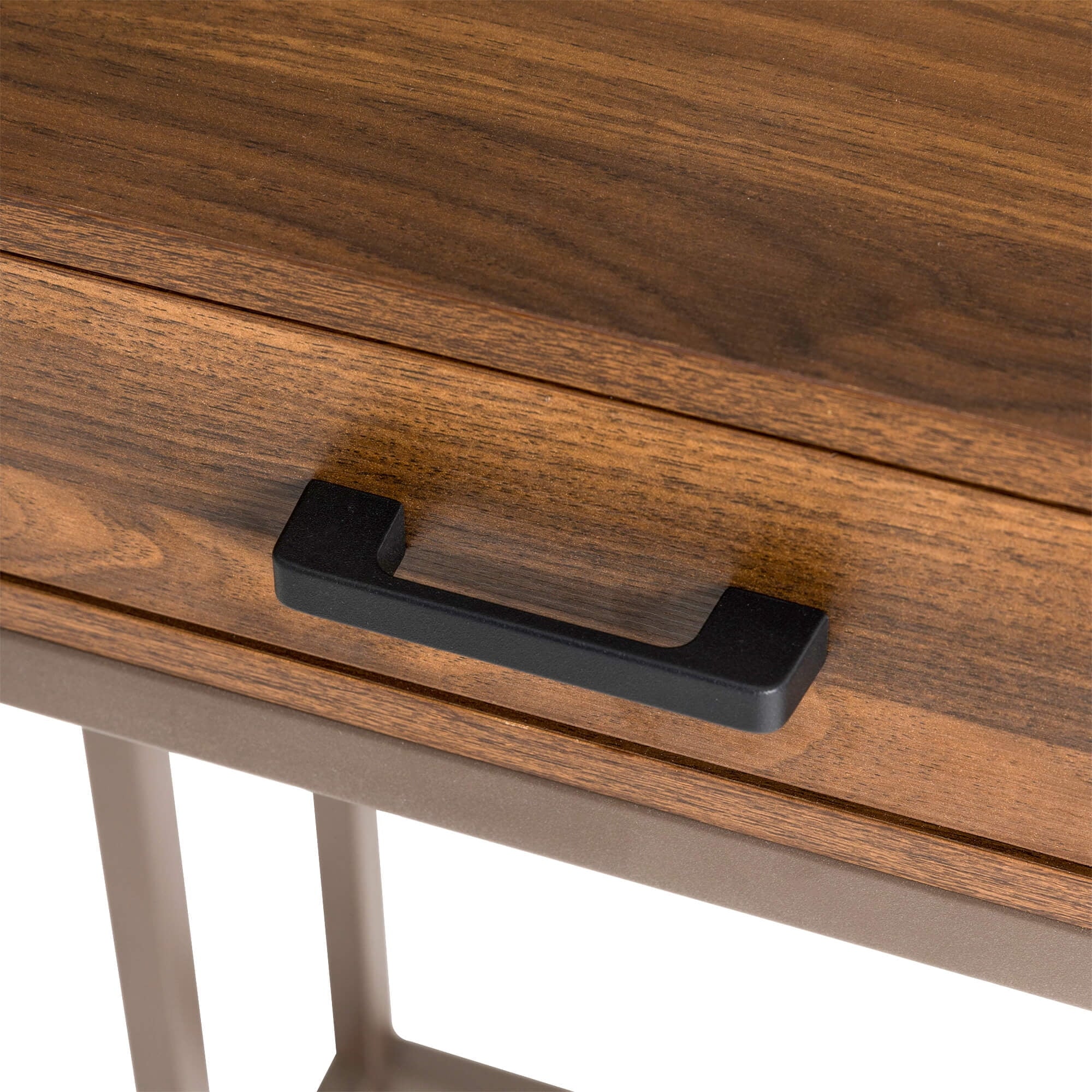 Glitzhome 26" Height End Table Modern Industry Design with 2 USB Charging Ports Side Table - From Where - 