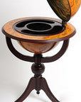 Globe Bar 3 Legged Pedestal Stand Red - From Where - 