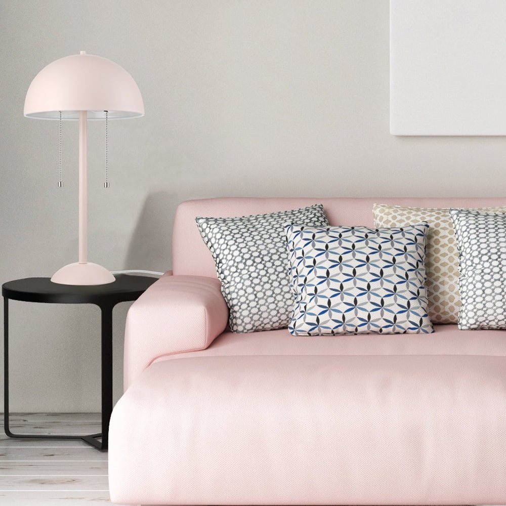 Globe Electric 21.13" 2 Light LED Matte Pink Specialty Desk Lamps with Bowl (2 Count) - From Where - 