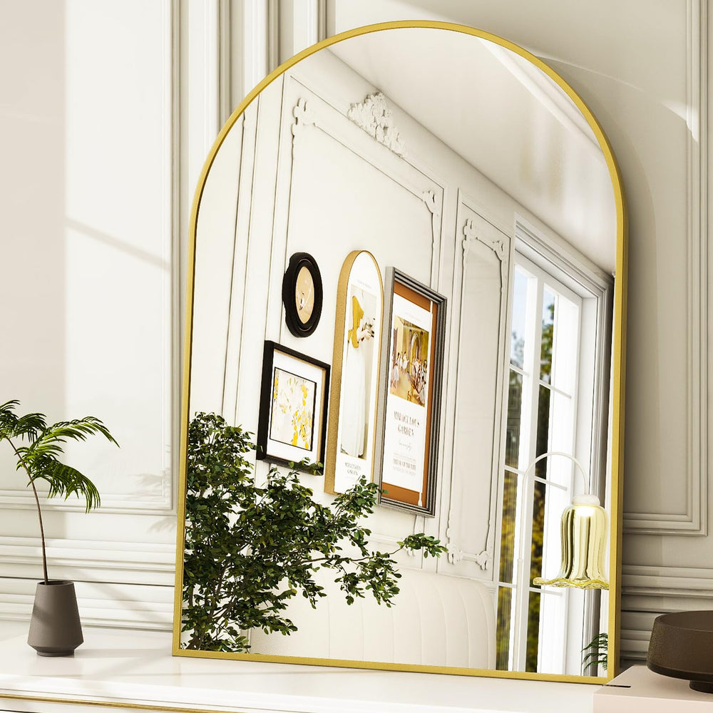 Gold Arch Bathroom Mirror - From Where - 