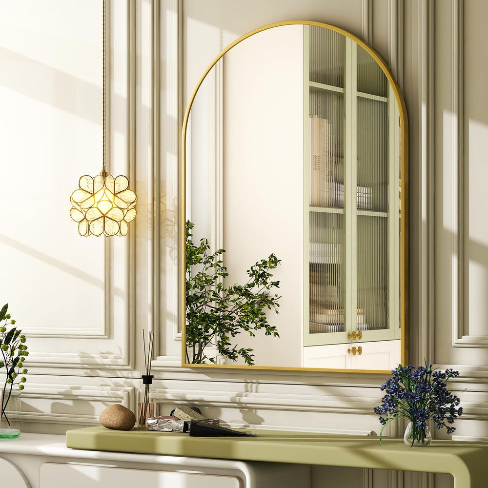 Gold Arch Bathroom Mirror - From Where - 