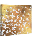 Gold Butterflies In The Wind Painting Print - From Where - 