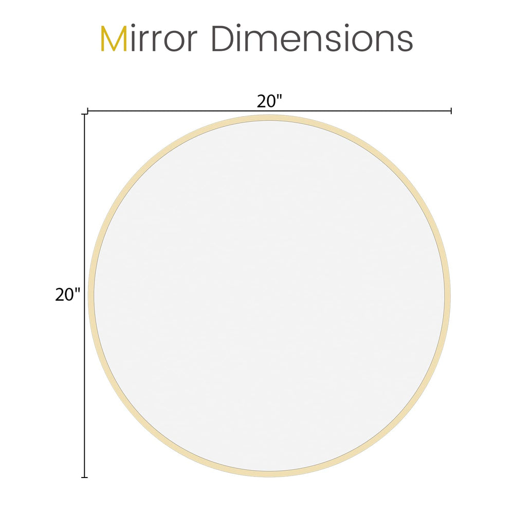 Gold Circle Wall Mirror - From Where - 