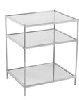 Gold & Clear Glass End Table - From Where - 