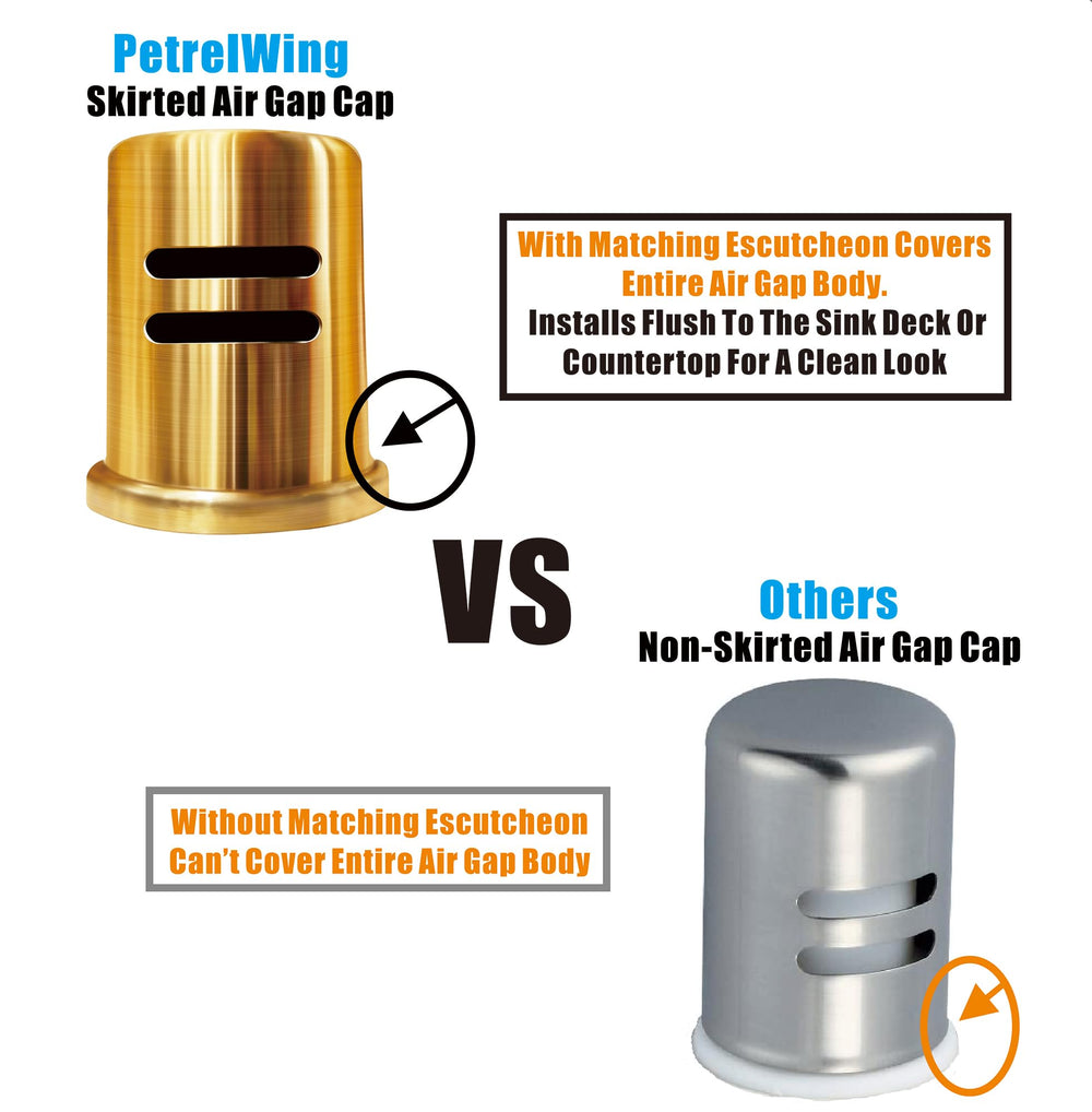 Gold Dishwasher Air Gap Cover - From Where - 