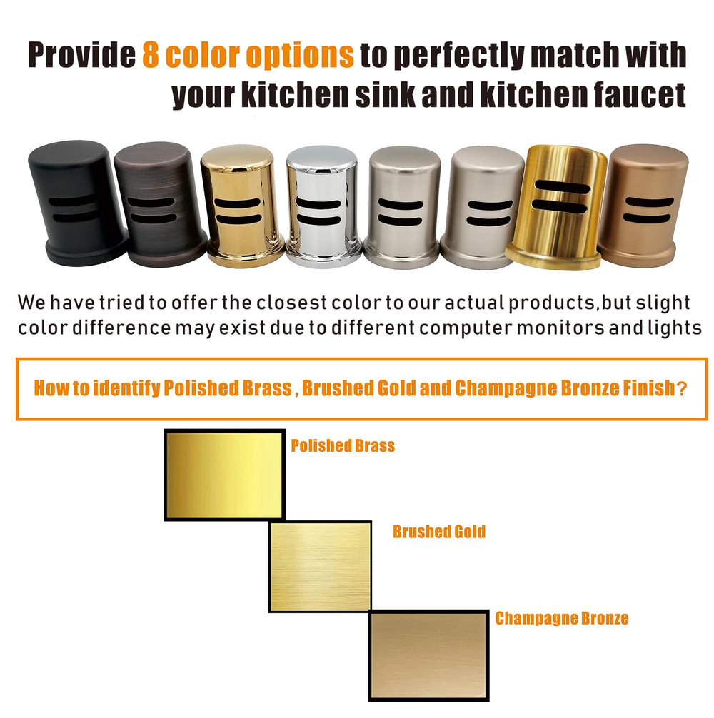 Gold Dishwasher Air Gap Cover - From Where - 