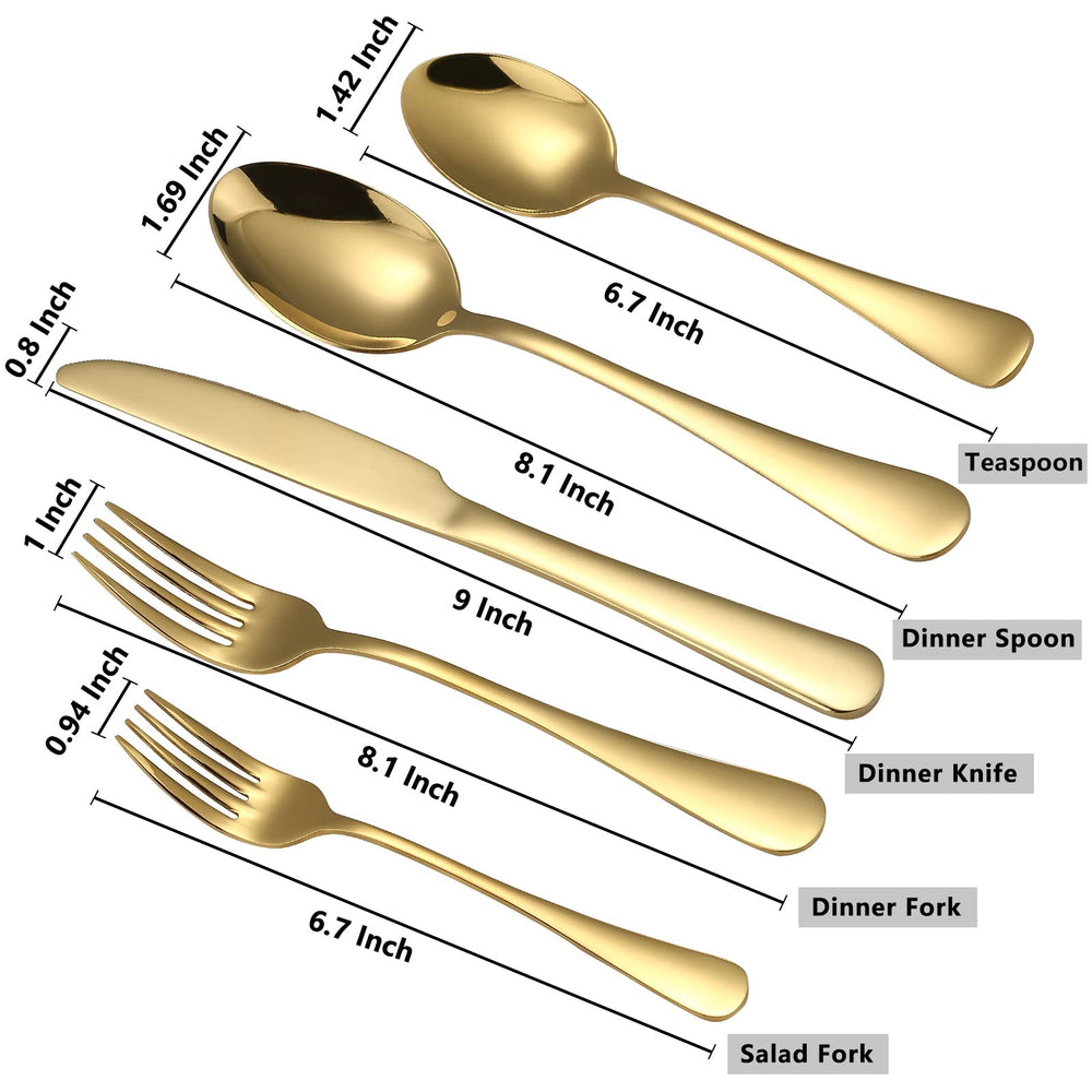 Gold Flatware 20 - Piece Set - From Where - 