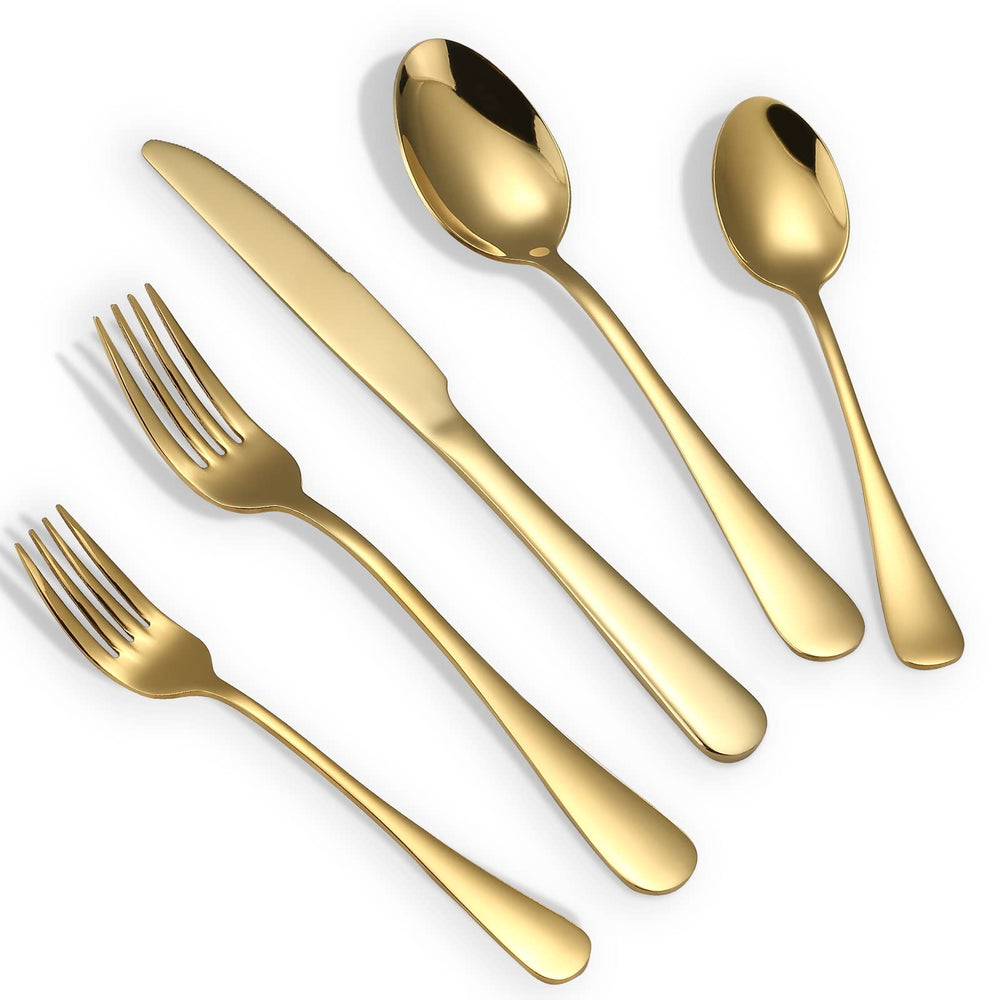 Gold Flatware 20 - Piece Set - From Where - 