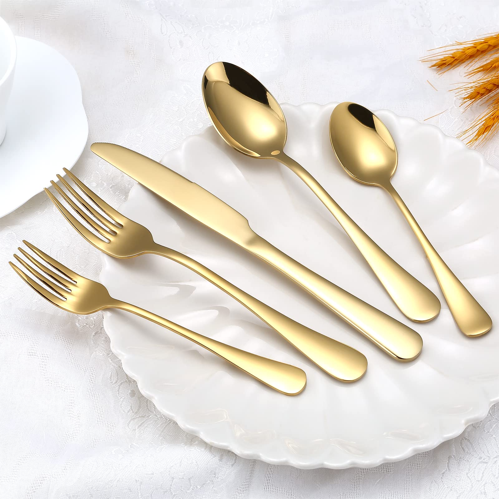 Gold Flatware 20 - Piece Set - From Where - 