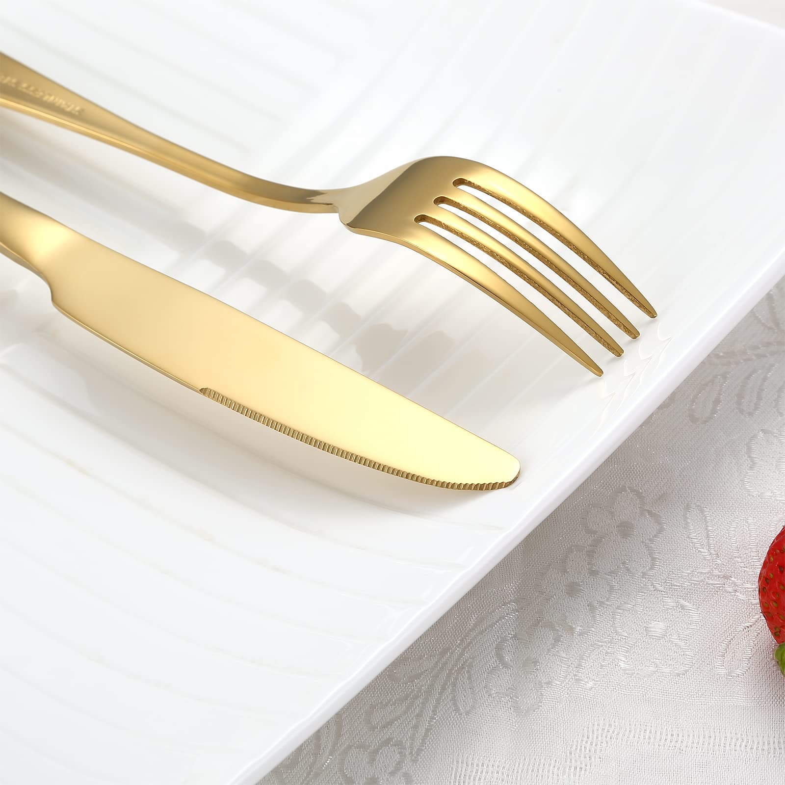 Gold Flatware 20 - Piece Set - From Where - 