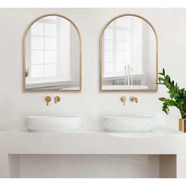 Gold Framed Arch Mirror - From Where - 