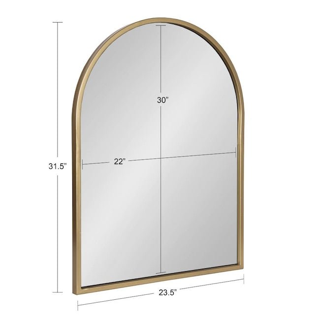 Gold Framed Arch Mirror - From Where - 