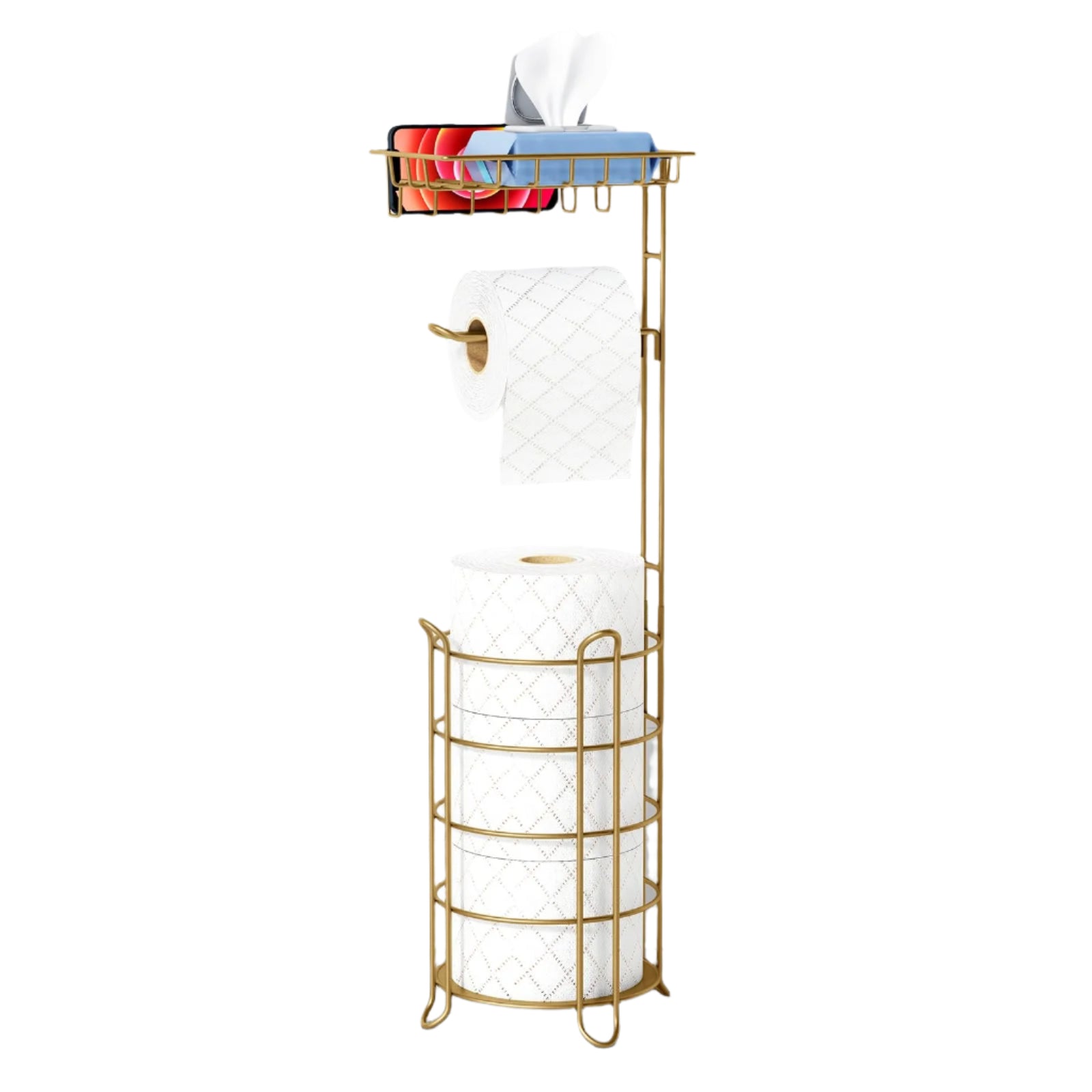 Gold Free Standing Toilet Paper Holder - From Where - 