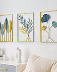 Gold Leaf Wall Decor (Set of 3) - From Where - 