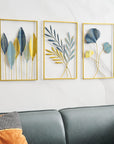 Gold Leaf Wall Decor (Set of 3) - From Where - 