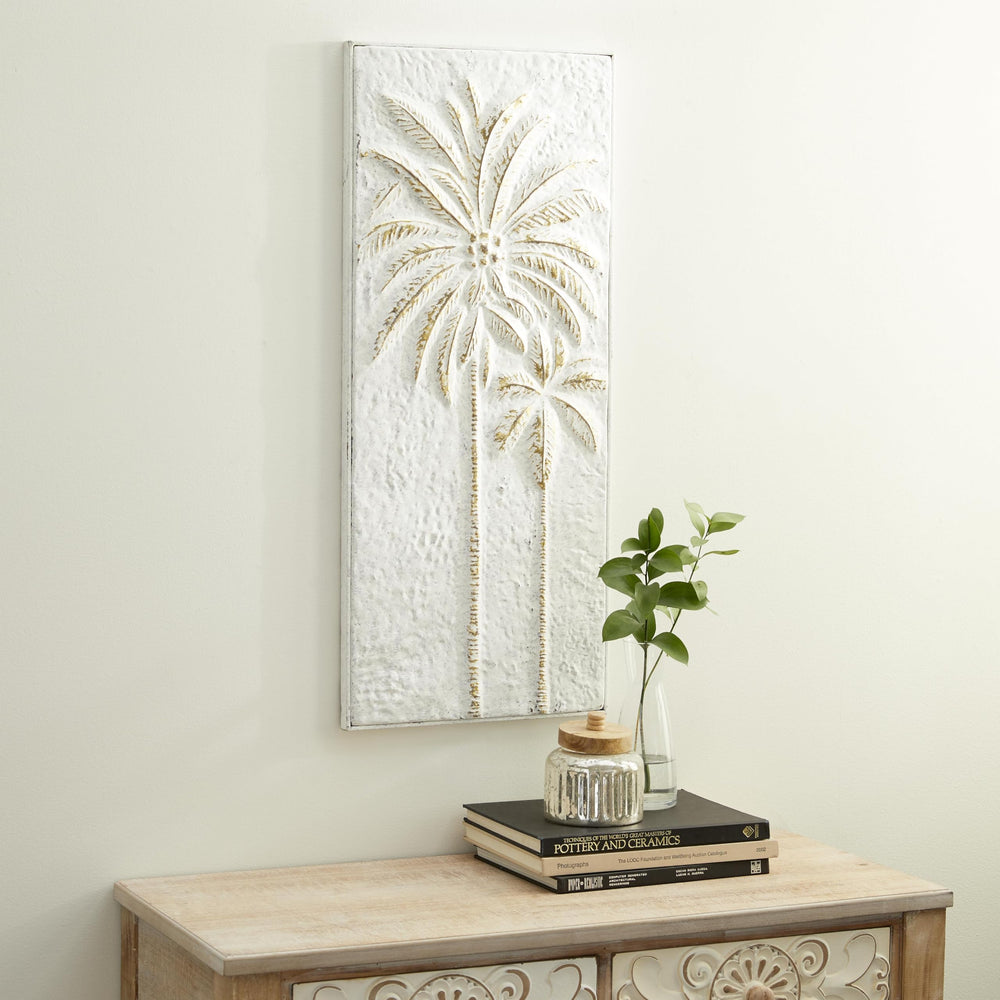 Gold Metal Palm Tree Wall Decor - From Where - 