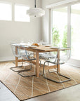 Golden Fiber Jute Indoor Area Rug - From Where - 