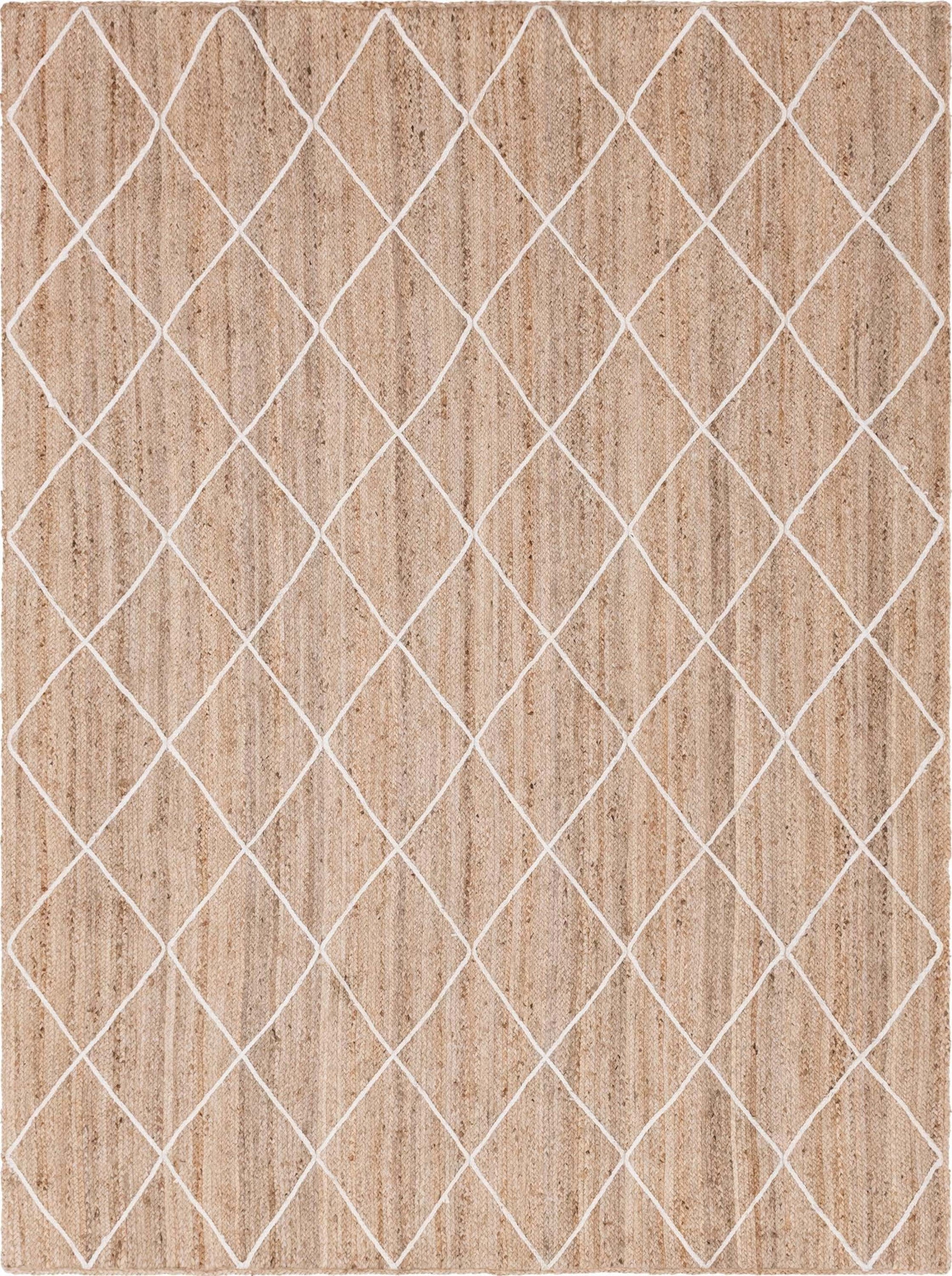 Golden Fiber Jute Indoor Area Rug - From Where - 