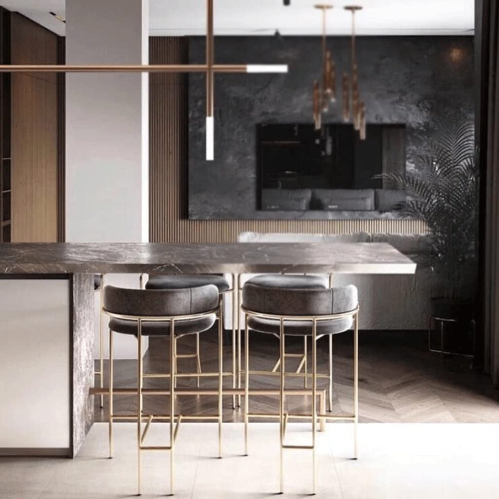 Golden Legs Bar Stools Set of 2 - From Where - 