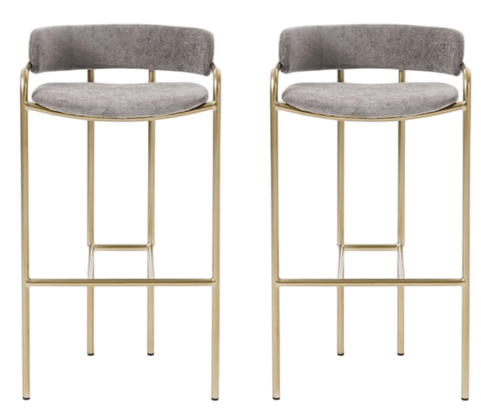 Golden Legs Bar Stools (Set of 2) - From Where - 