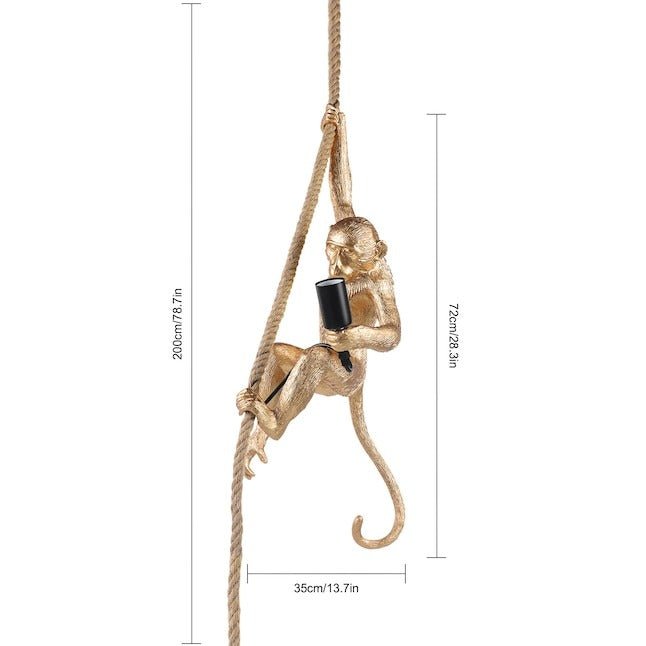 Golden Monkey Resin Pendant Light - From Where - 
