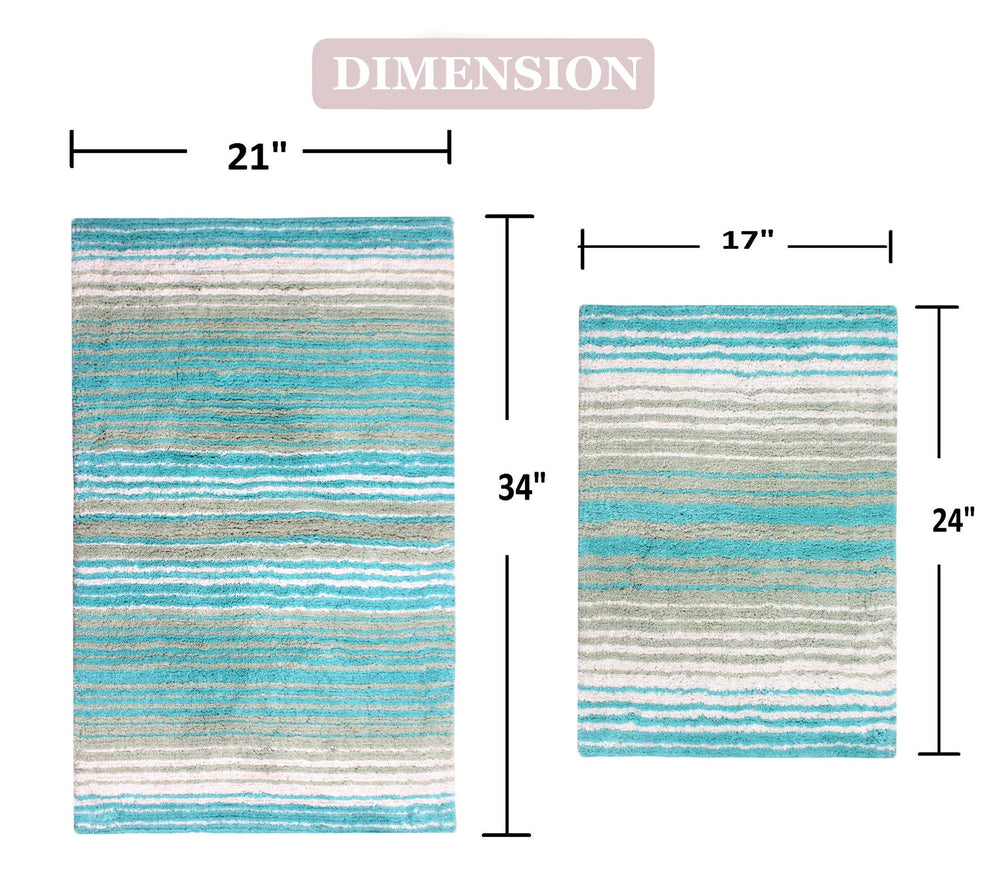 Gradiation Bathroom Rug Set - From Where - 