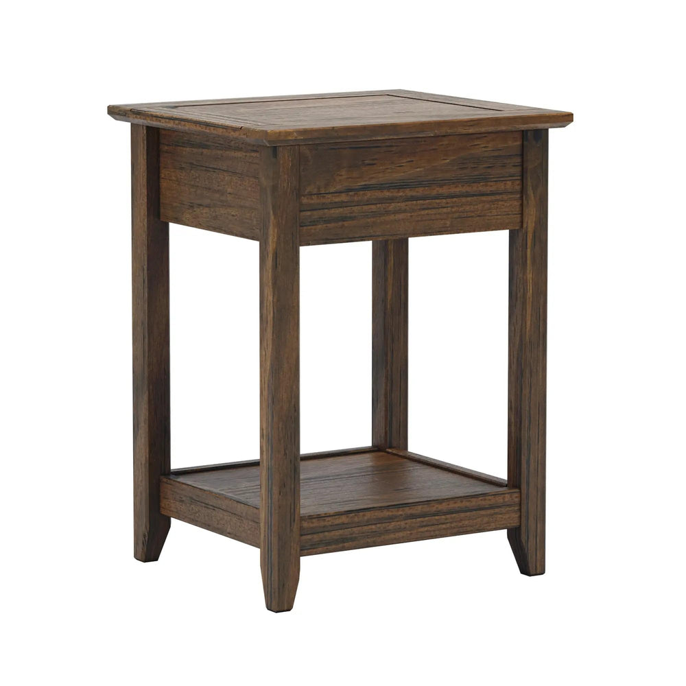 Grain Wood End Table - From Where - 