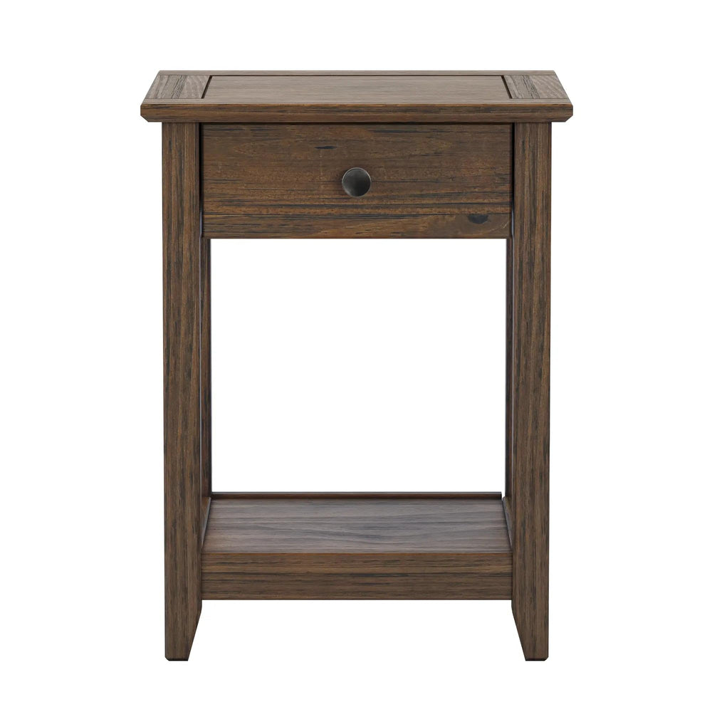 Grain Wood End Table - From Where - 