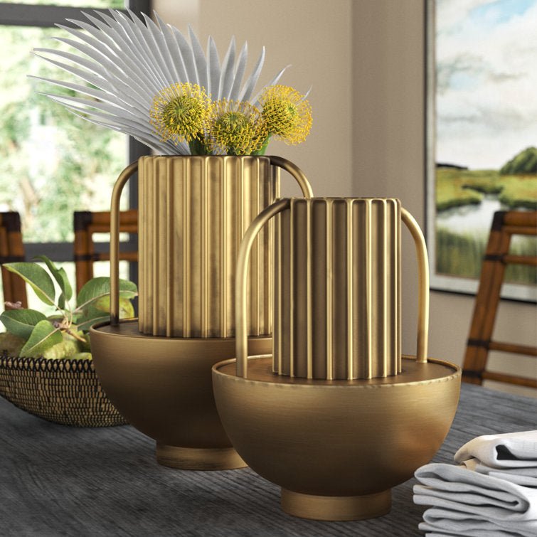 Granada Metal Table Vase - From Where - 